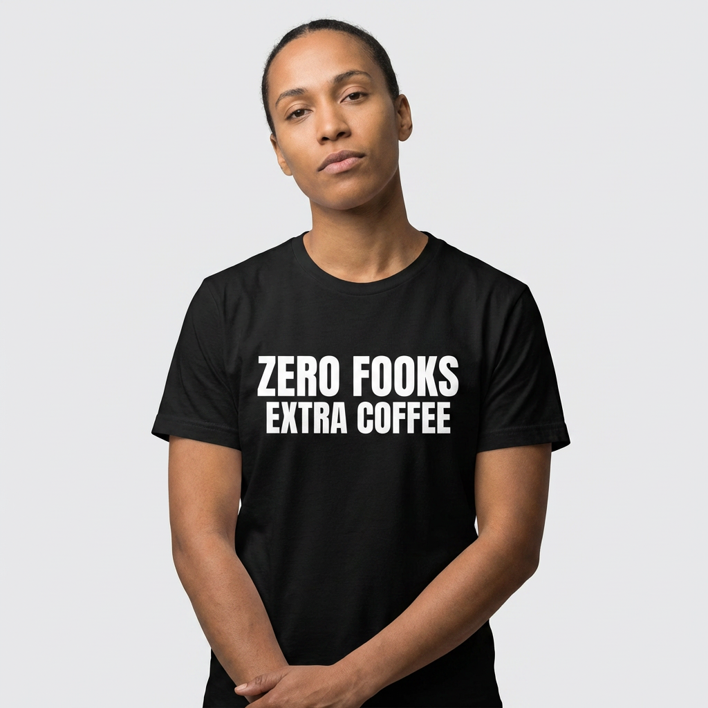 ZERO FOOKS. EXTRA COFFEE.