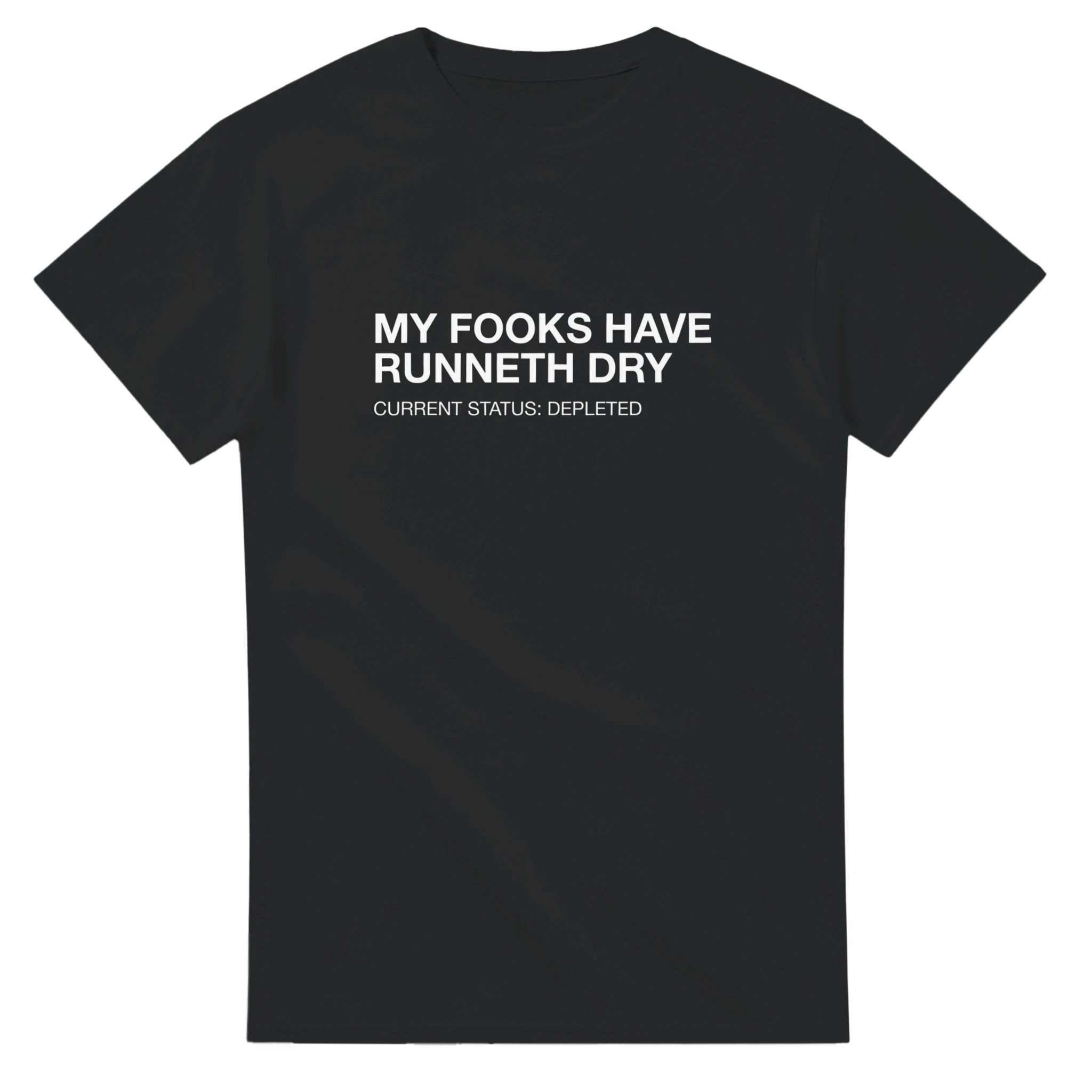 MY FOOKS HAVE RUNNETH DRY