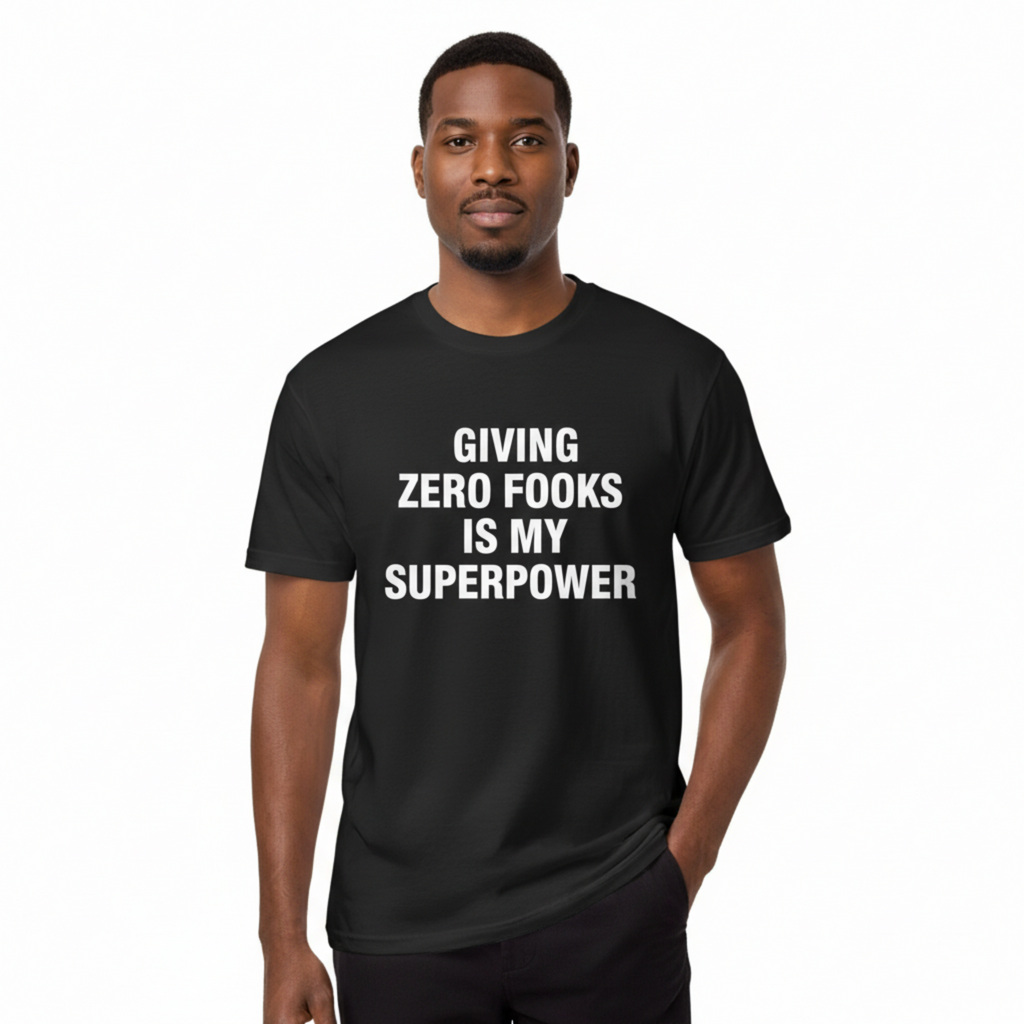 GIVING ZERO FOOKS IS MY SUPERPOWER