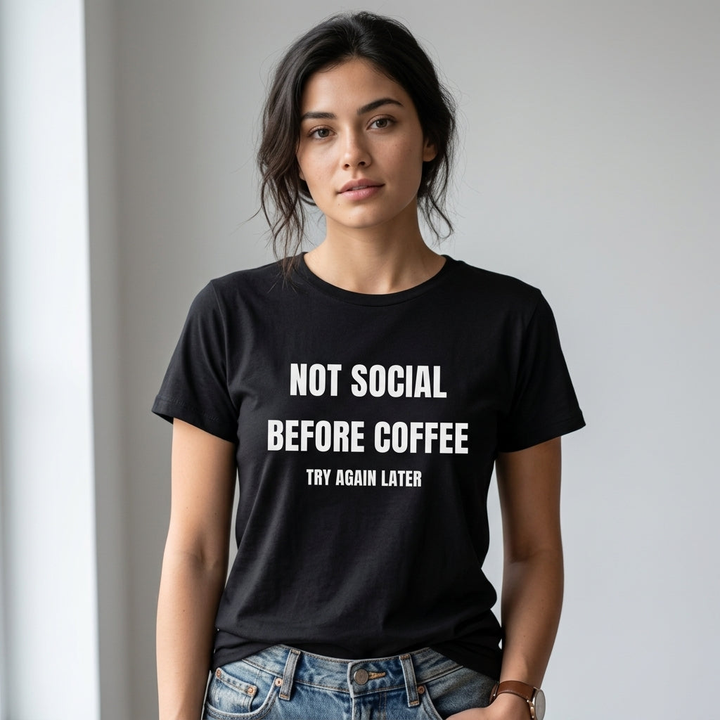 Not Social Before Coffee