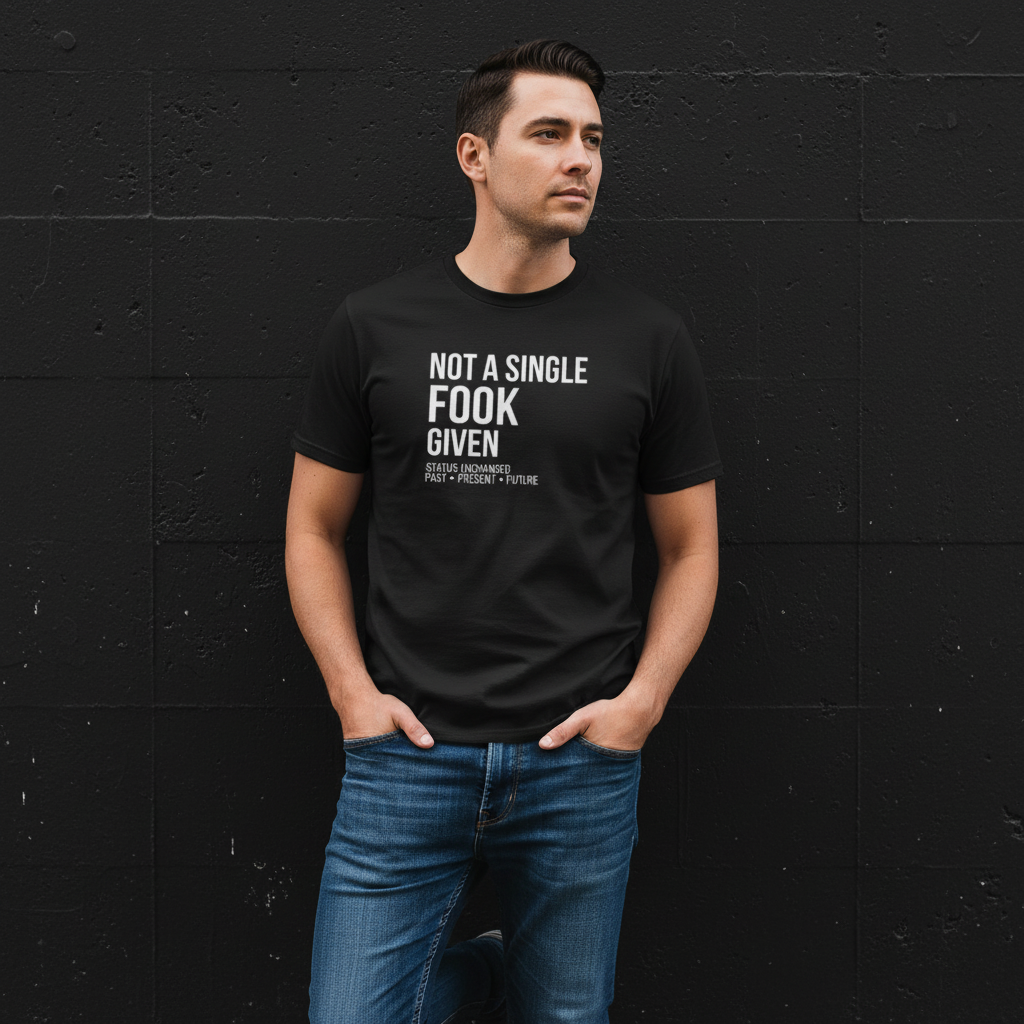 NOT A SINGLE FOOK GIVEN