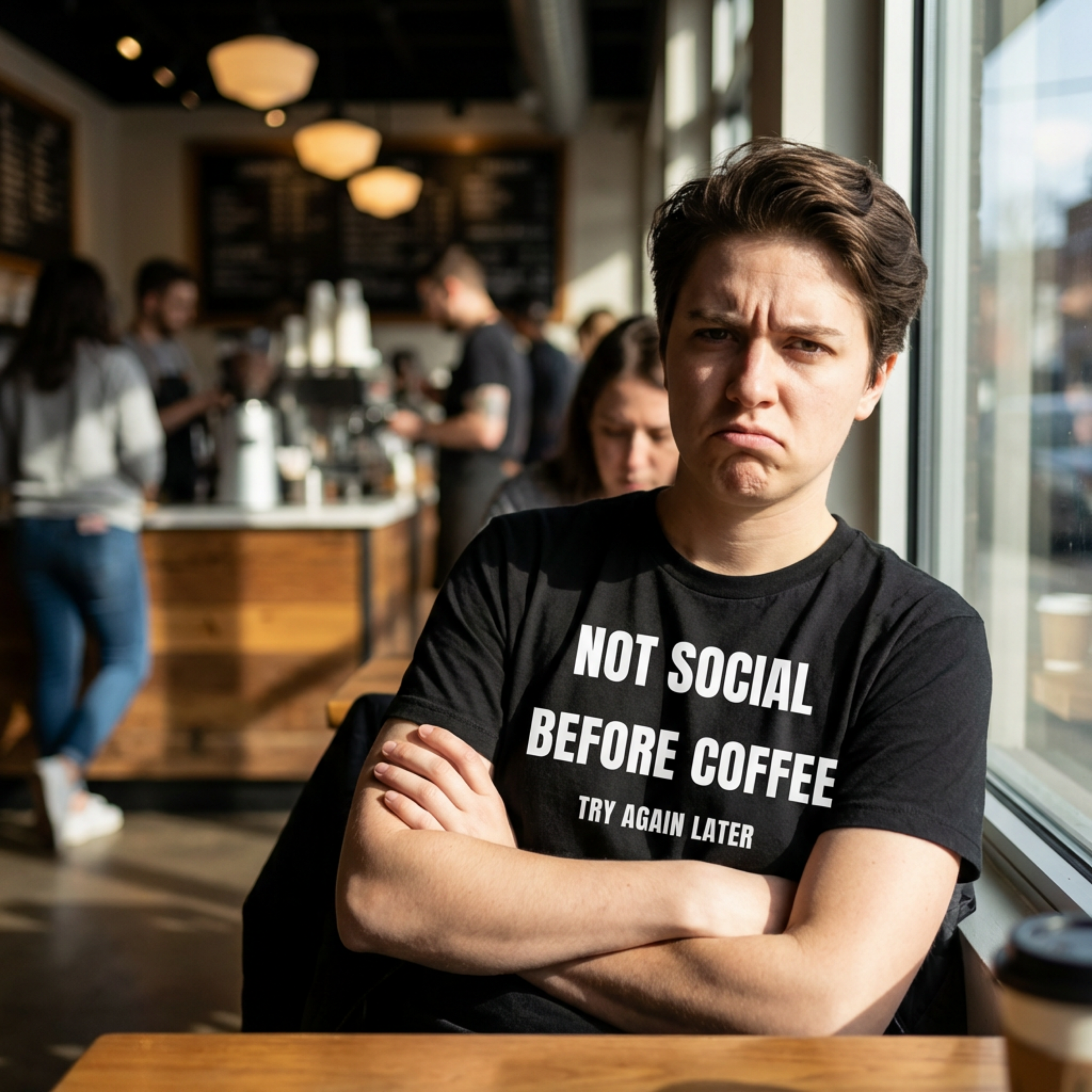 Not Social Before Coffee