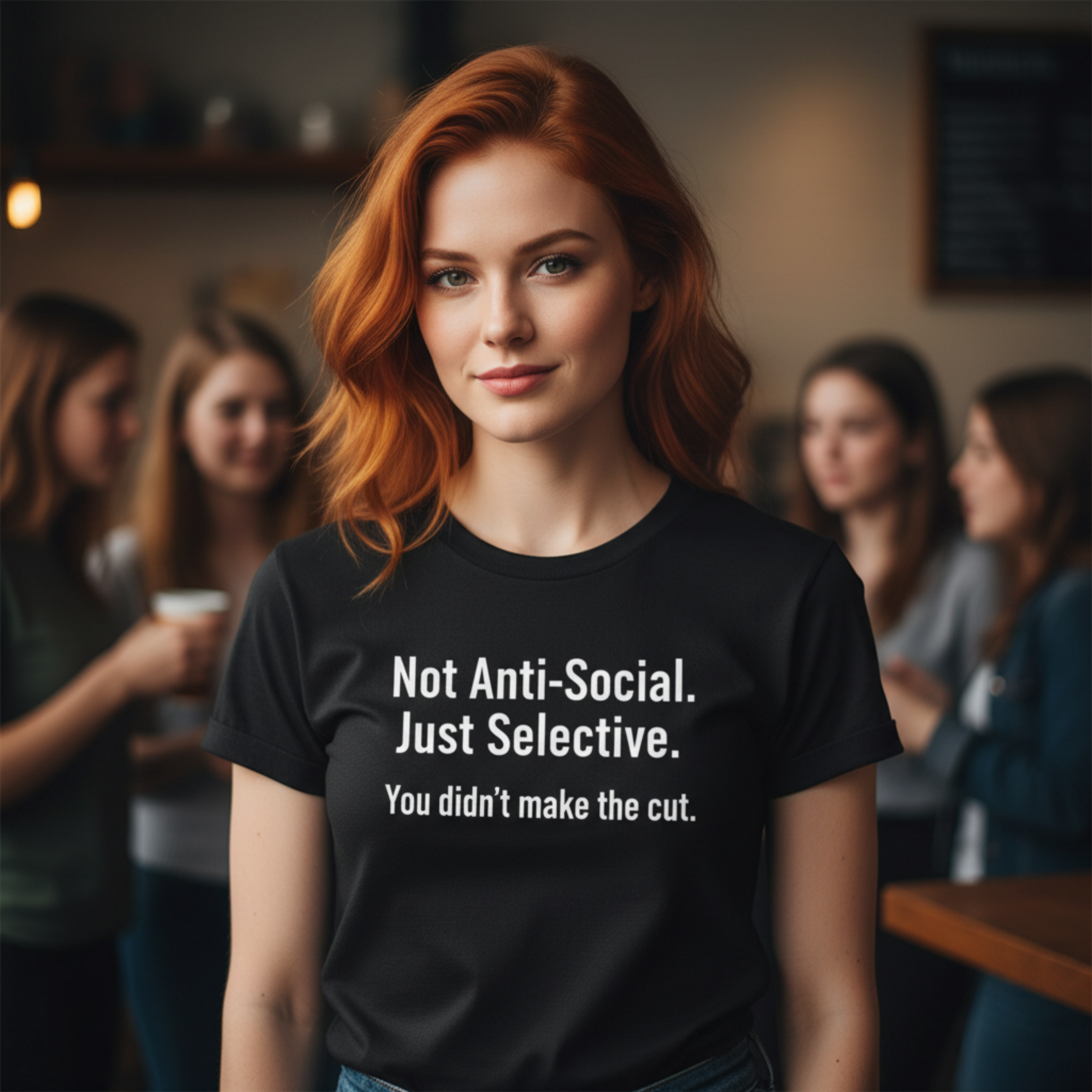 NOT ANTI-SOCIAL. JUST SELECTIVE. YOU DIDN'T MAKE THE CUT.